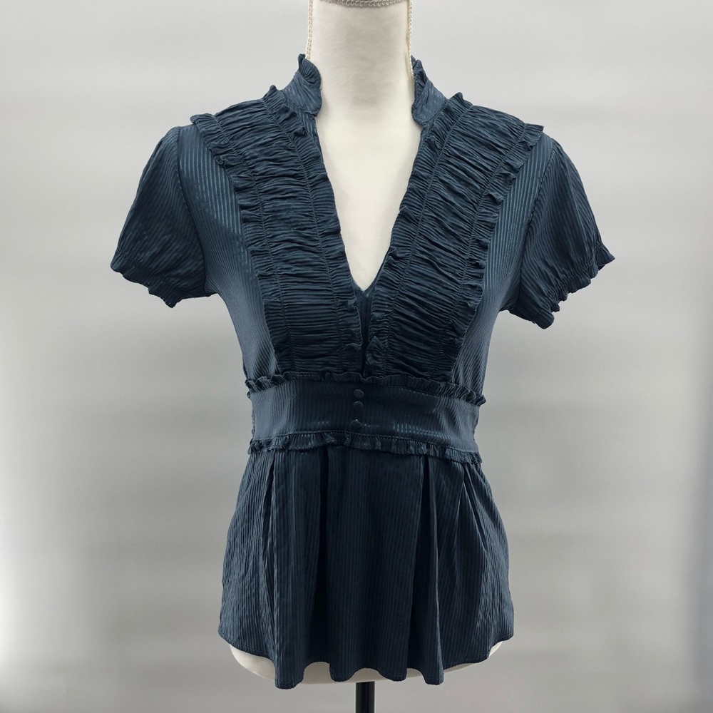 Charlotte Russe: Ruffled V-Neck Top